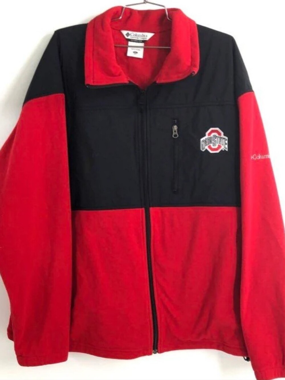 Columbia Ohio State Buckeyes NCAA Full Zip Fleece Jacket XXL